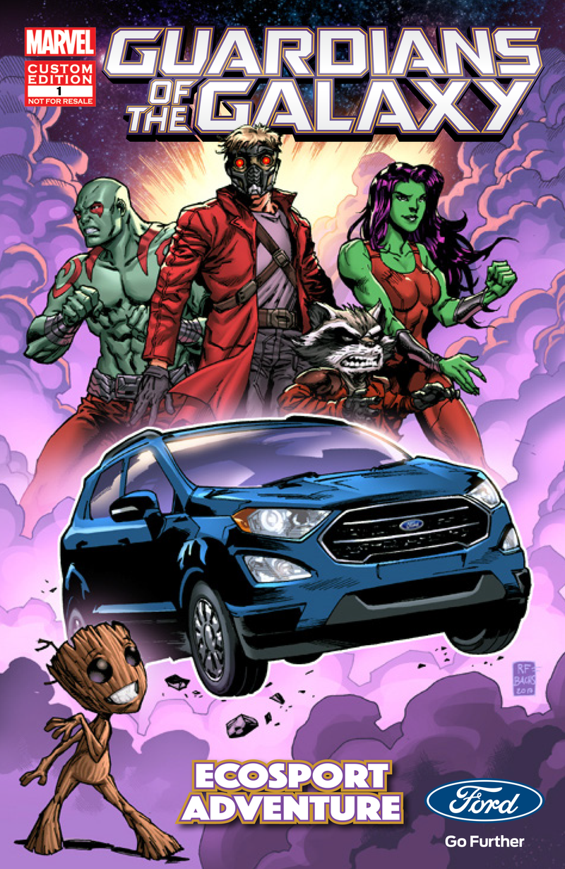 Illustration for article titled Somehow, the Official Vehicle of Guardians of the Galaxy Vol. 2Â Is a Ford, and Not a Spaceship